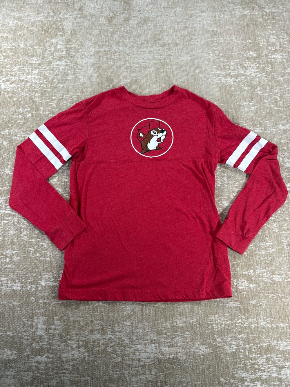 Kids Red Long-Sleeve BUC-EE’S Graphic Tee